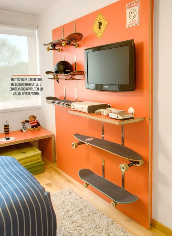 thiết kế phòng ngủ cho bé trai tuổi teen cá tính