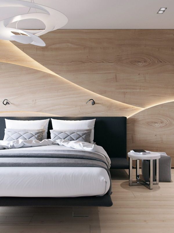thiết kế phòng ngủ gỗ tự nhiên