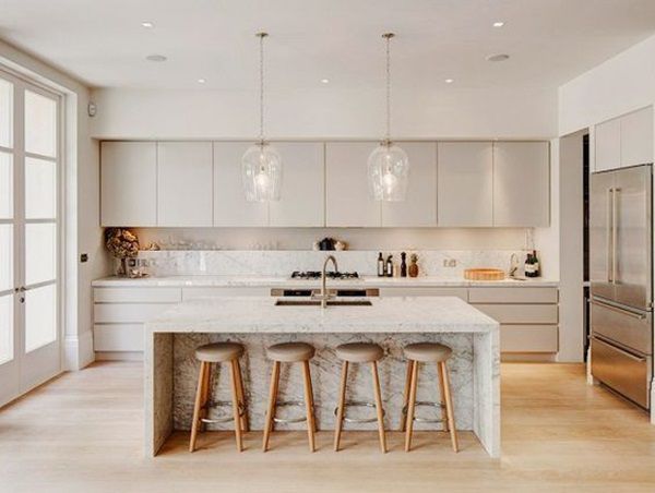 thiết kế phòng bếp đơn giản và hiện đại