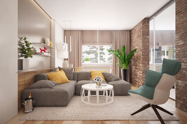 không gian nội thất phòng khách đẹp