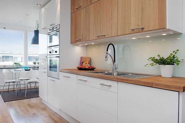 thiết kế tủ bếp đẹp cho phòng bếp chung cư nhỏ hẹp