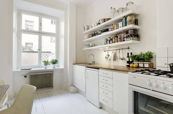 thiết kế tủ bếp đẹp cho phòng bếp chung cư nhỏ hẹp