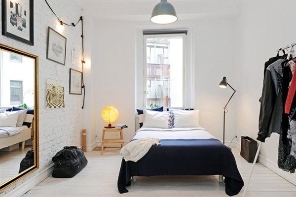 thiết kế nội thất phòng ngủ phong cách scandinavia