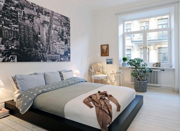 thiết kế nội thất phòng ngủ phong cách scandinavia