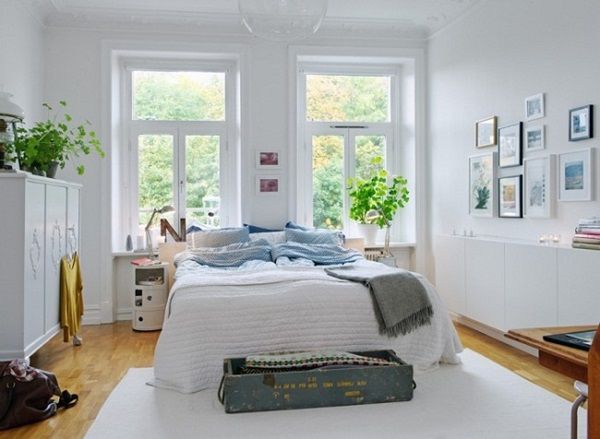 thiết kế nội thất phòng ngủ phong cách scandinavia