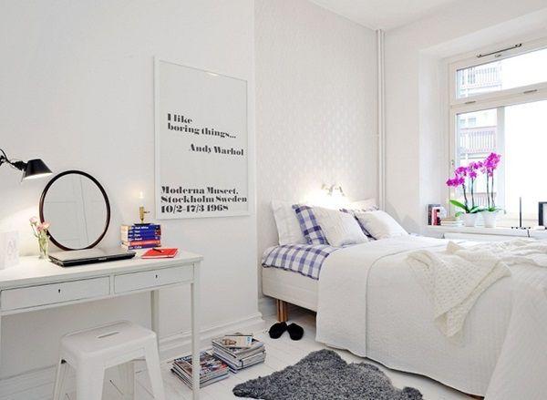 thiết kế nội thất phòng ngủ phong cách scandinavia