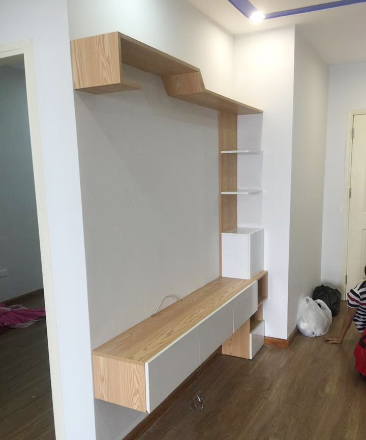 thi công nội thất chung cư 80m2 gỗ công nghiệp