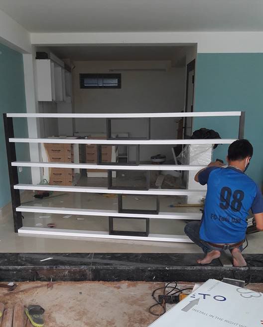 thi công nội thất nhà ống mặt phố tại long biên