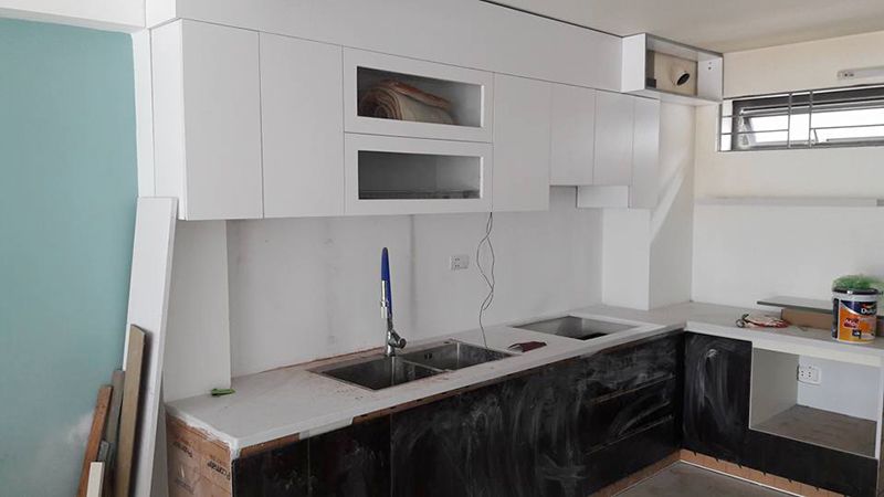 thi công nội thất nhà ống mặt phố tại long biên