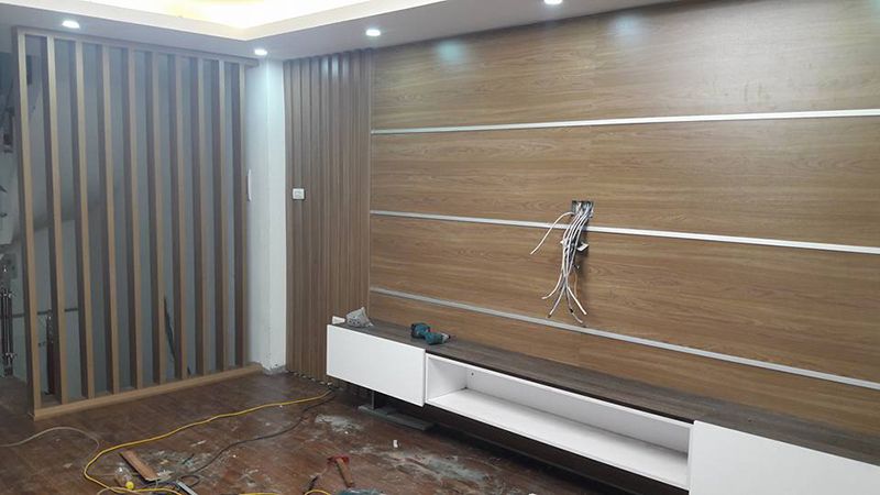 thi công nội thất nhà ống mặt phố tại long biên