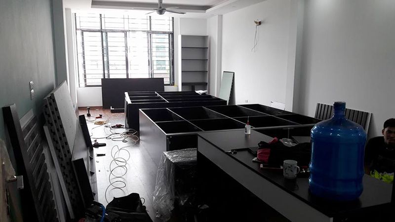 thi công nội thất nhà ống mặt phố tại long biên