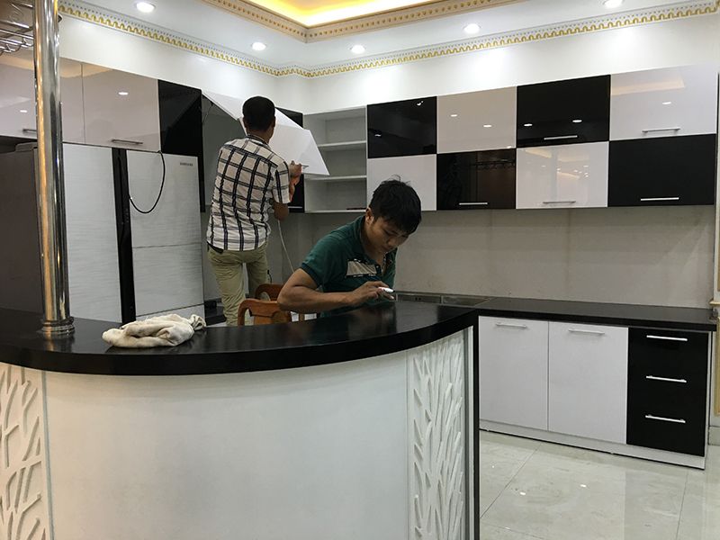 thiết kế nội thất nhà ống 100m2 gỗ công nghiệp