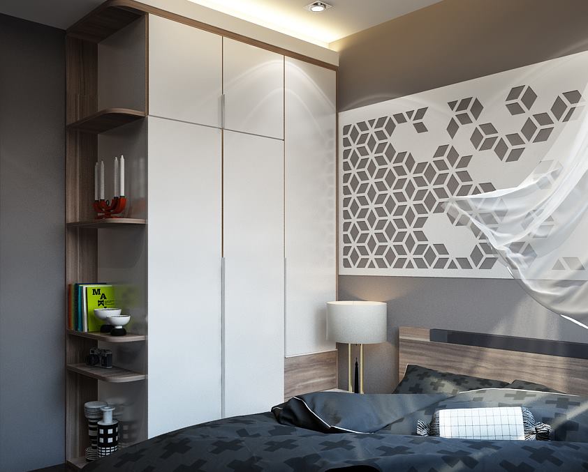 14 mẫu phòng ngủ chung cư hiện đại sử dụng gỗ công nghiệp an cường