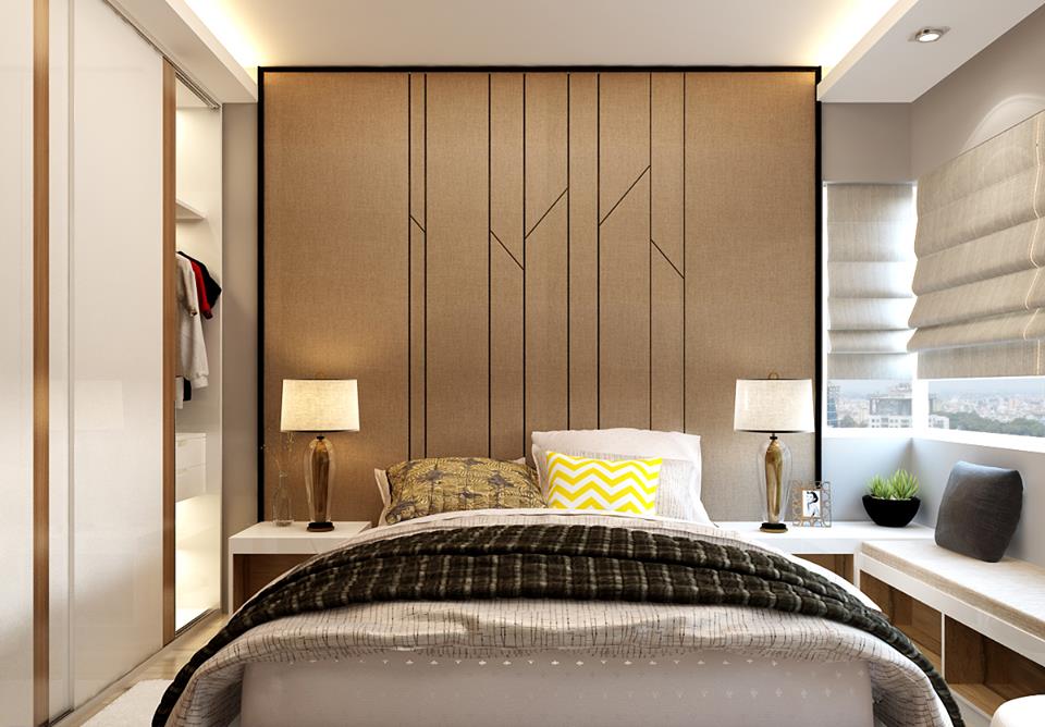 14 mẫu phòng ngủ chung cư hiện đại sử dụng gỗ công nghiệp an cường