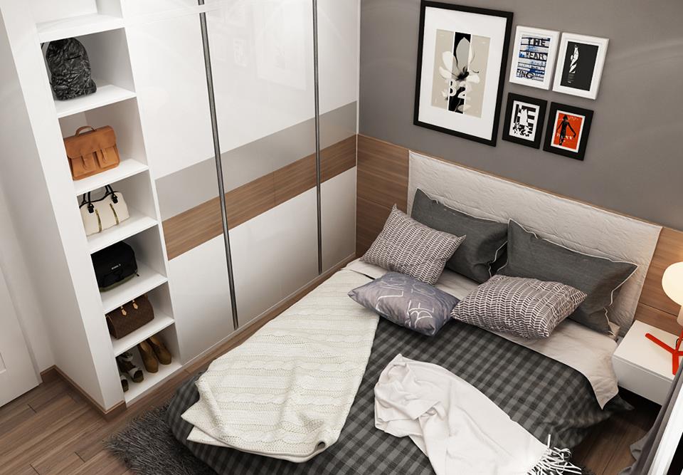 14 mẫu phòng ngủ chung cư hiện đại sử dụng gỗ công nghiệp an cường