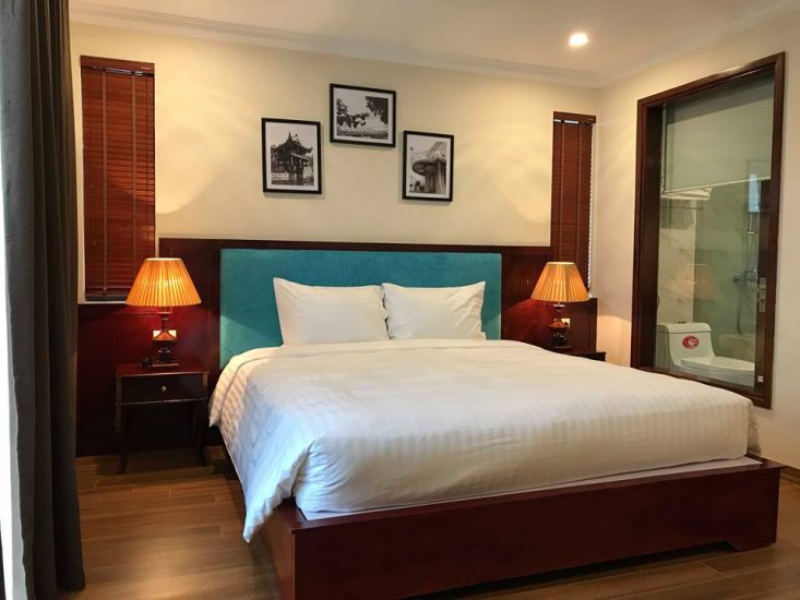 thi công nội thất khách sạn A1 cầu gỗ hà nội