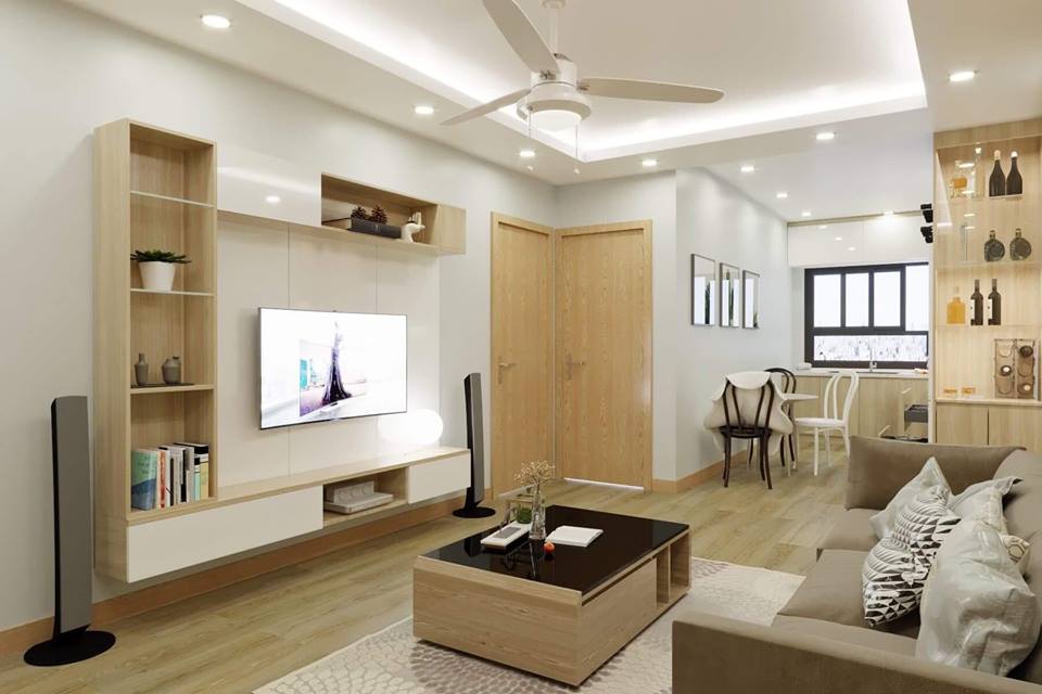 thiết kế nội thất căn hộ hanico mai động