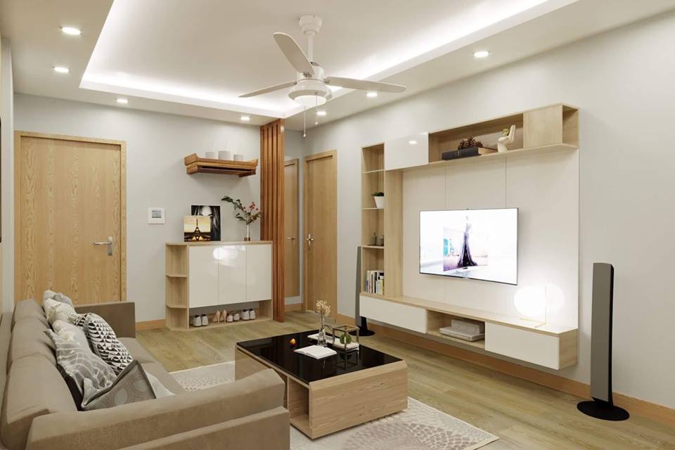 thiết kế nội thất căn hộ hanico mai động