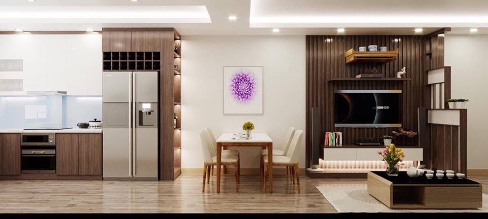 thiết kế nội thất căn hộ hanico mai động