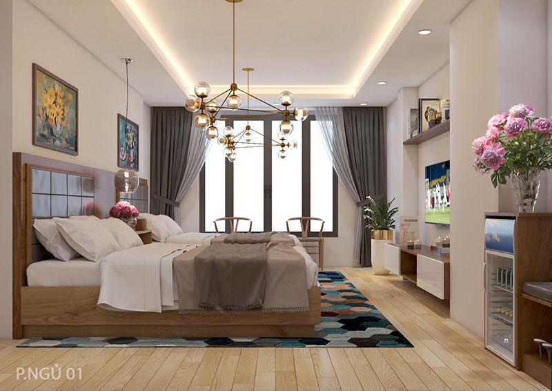 thiết kế nội thất khách sạn 172 ô chợ dừa