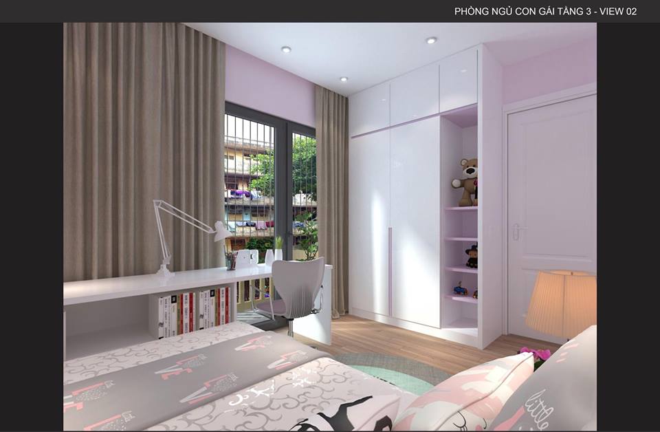 thiết kế nội thất biệt thự 3,5 tầng an khánh hà nội