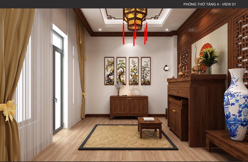 thiết kế nội thất biệt thự 3,5 tầng an khánh hà nội