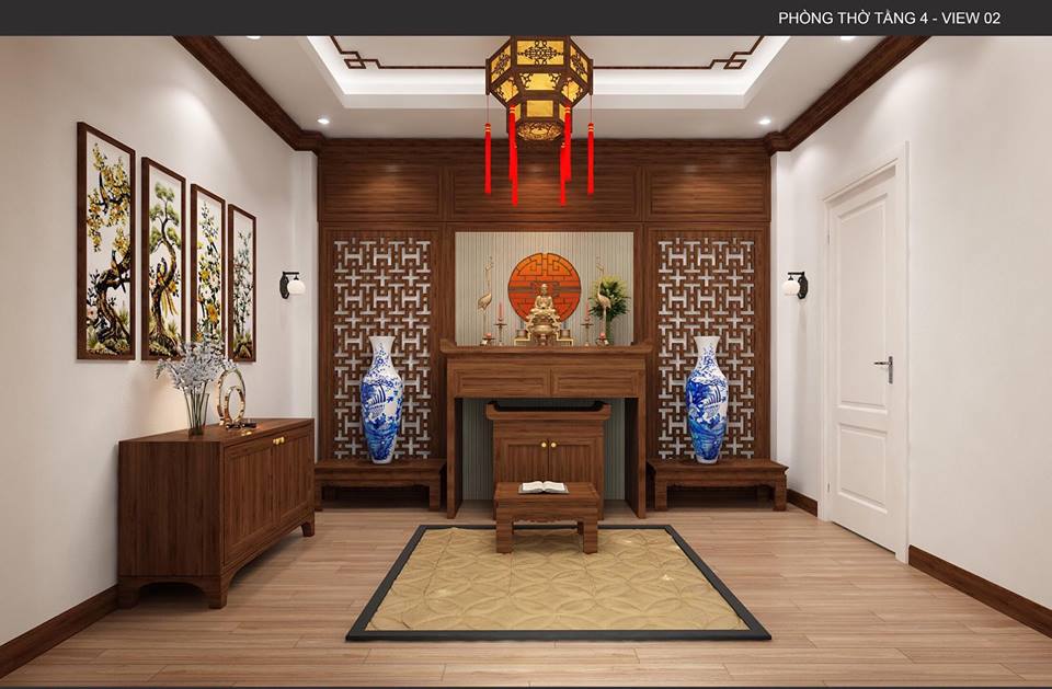 thiết kế nội thất biệt thự 3,5 tầng an khánh hà nội