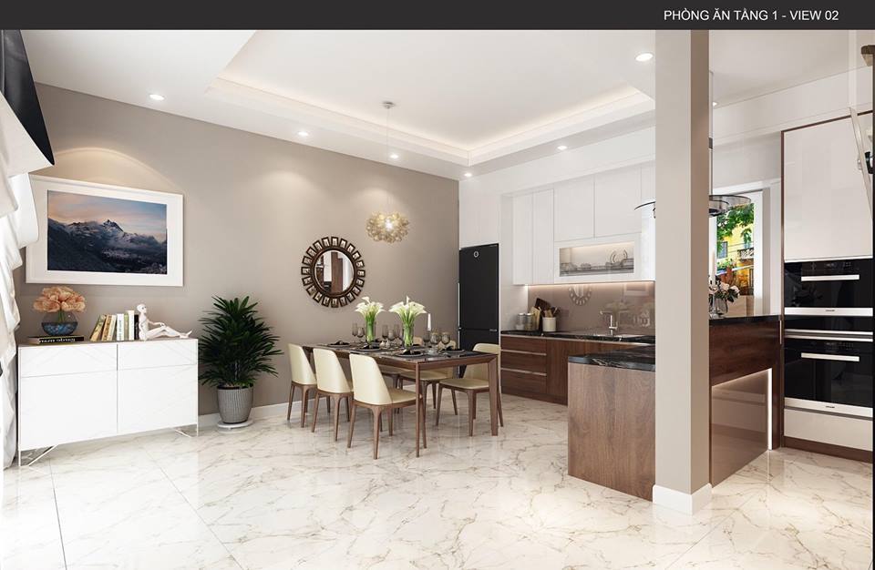 thiết kế nội thất biệt thự 3,5 tầng an khánh hà nội