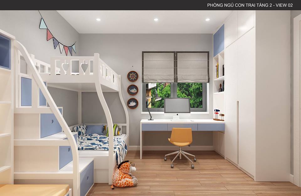 thiết kế nội thất biệt thự 3,5 tầng an khánh hà nội