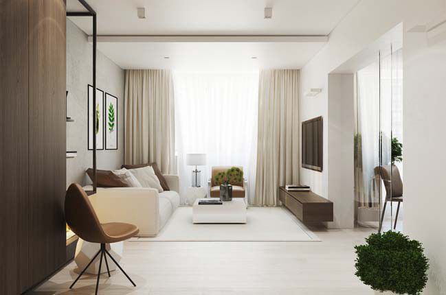 3 mẫu thiết kế nội thất chung cư 70m2 hiện đại