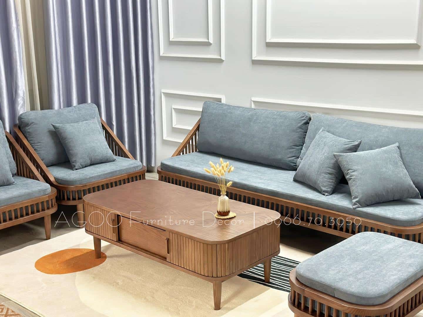 phòng khách sofa kbh