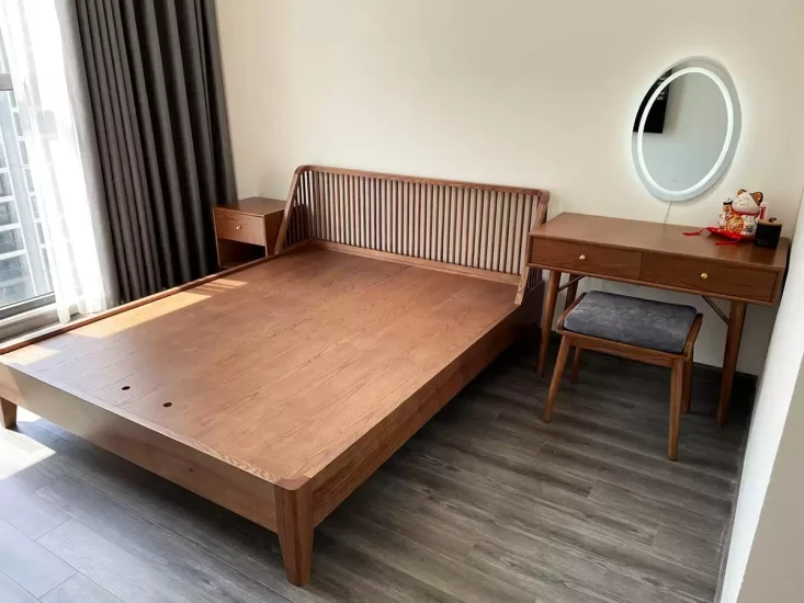 Phòng ngủ Mid-Century Modern tối giản