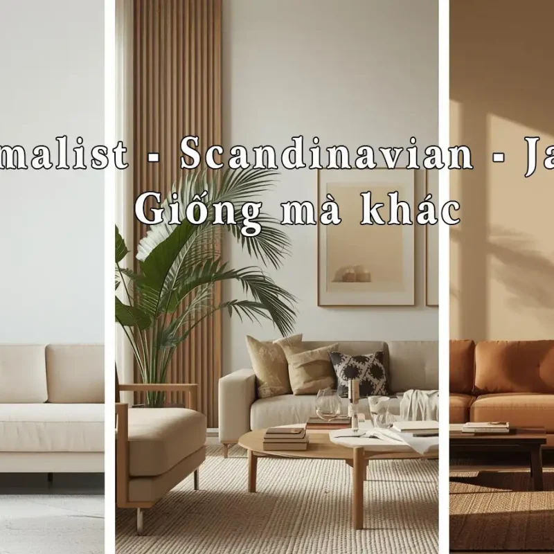 Minimalist, Scandinavian, Japandi – Giống mà khác của 3 phong cách tối giản