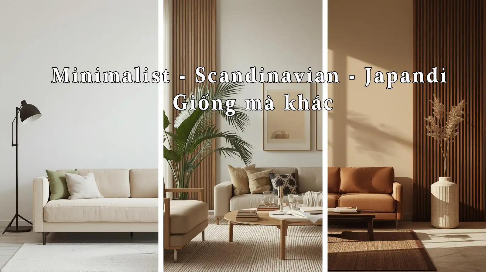 Minimalist, Scandinavian, Japandi – Giống mà khác của 3 phong cách tối giản