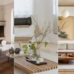 5 mẫu phòng khách japandi