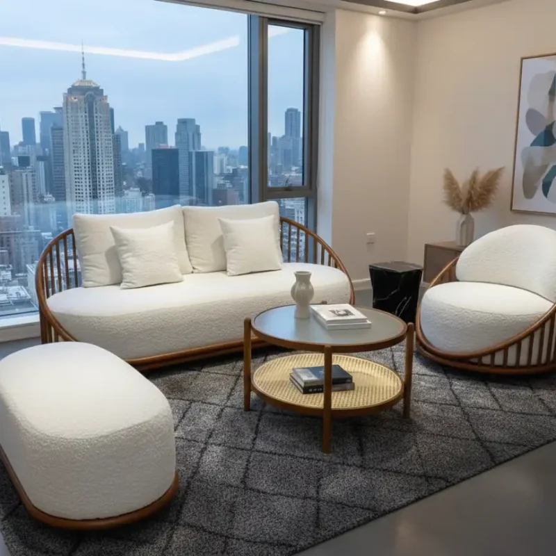 mẫu sofa tối giản cho căn hộ chung cư 70m2