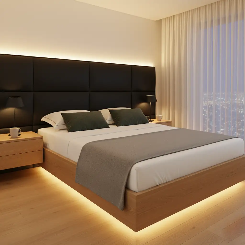 mẫu giường ngủ nordic luxe bed-gn0013