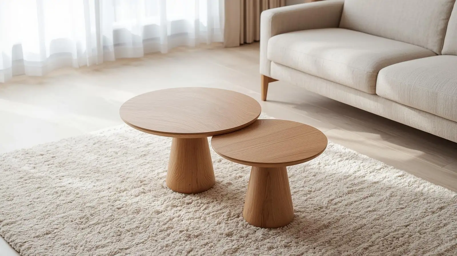 Bộ bàn đôi tròn – Nhịp điệu của sự linh hoạt