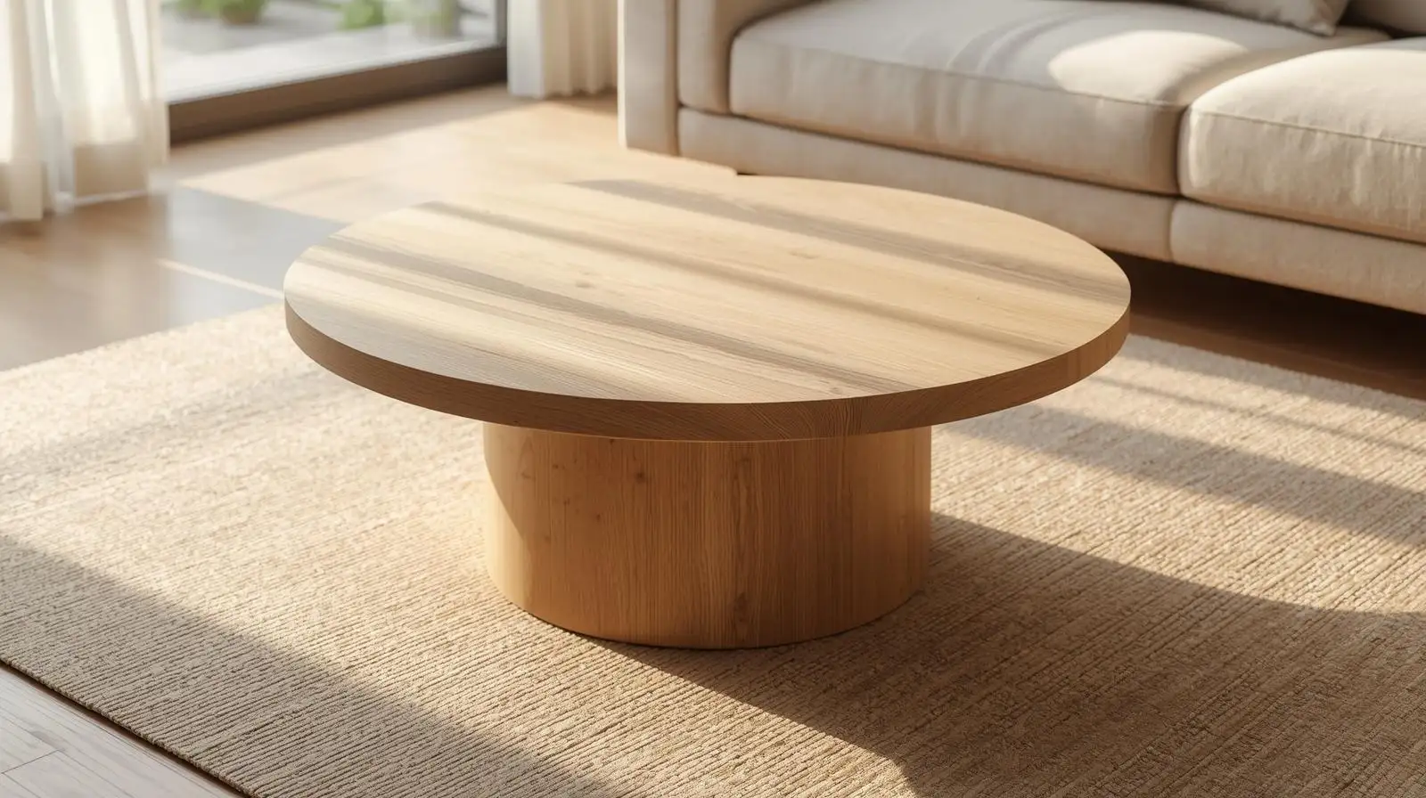 Mẫu bàn tròn chân trụ – Biểu tượng của sự trọn vẹn