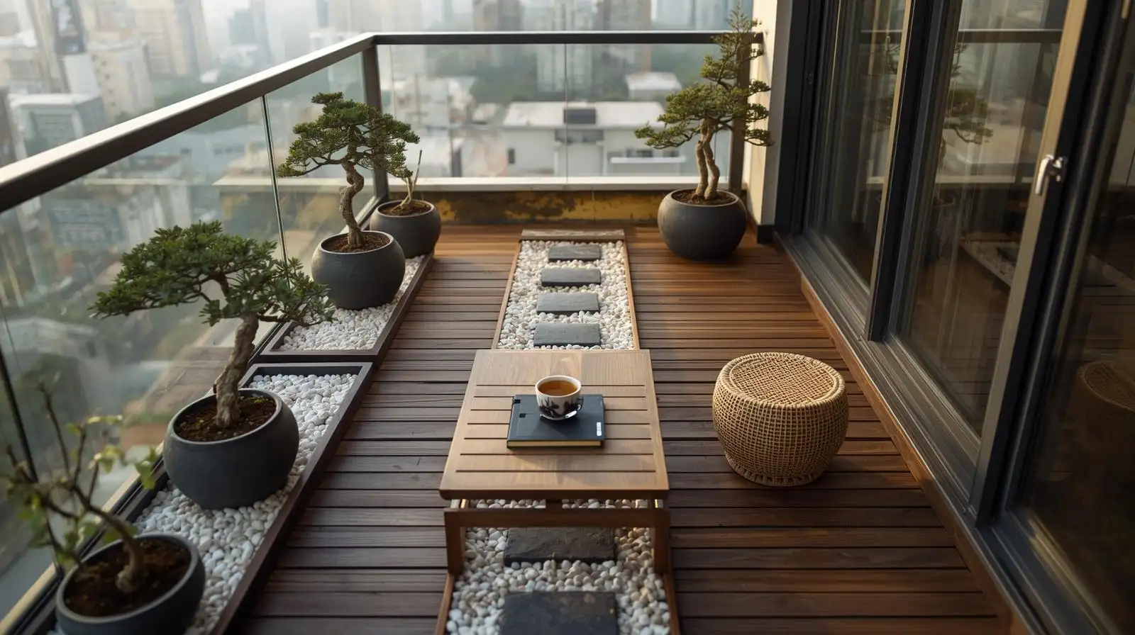 Ban công Zen hiện đại – Tối giản đến tinh tế