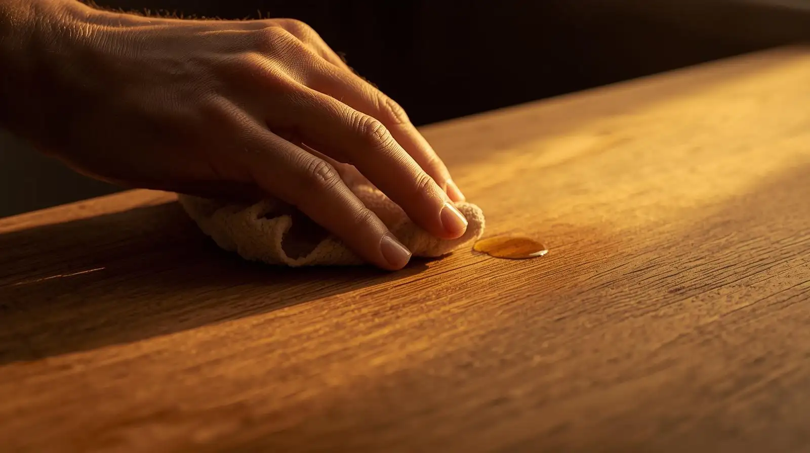 lau dầu bề mặt gỗ