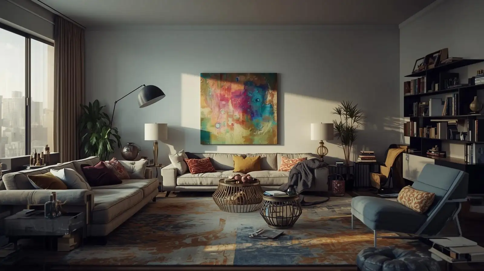 Phòng Khách bừa bộn quá tải chức năng làm xấu đi phòng khách