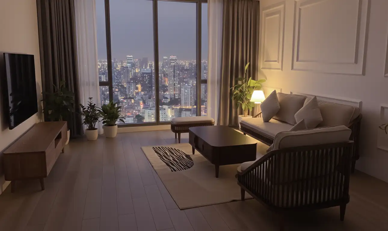 sofa kbh khi ở trong căn hộ cao tầng tại nhà khách hàng