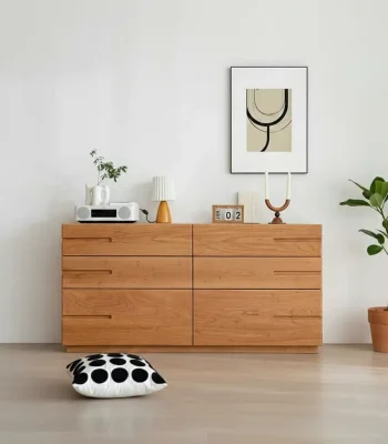 NORD Sideboard – SB0010 là mẫu sideboard gỗ tần bì tự nhiên kết hợp plywood