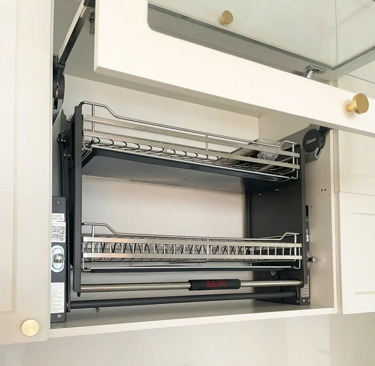 Giá Bát Nâng Hạ Eulife giải pháp cho tủ bếp trên
