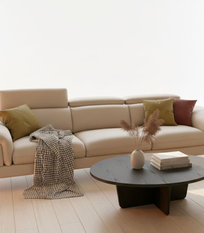 Sofa Nordic Breeze SF0029 - Đẳng Cấp Sofa Da Microfiber Cho Căn Hộ Hiện Đại