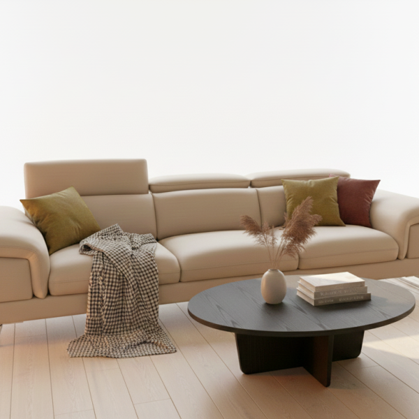 Sofa Nordic Breeze SF0029 - Đẳng Cấp Sofa Da Microfiber Cho Căn Hộ Hiện Đại