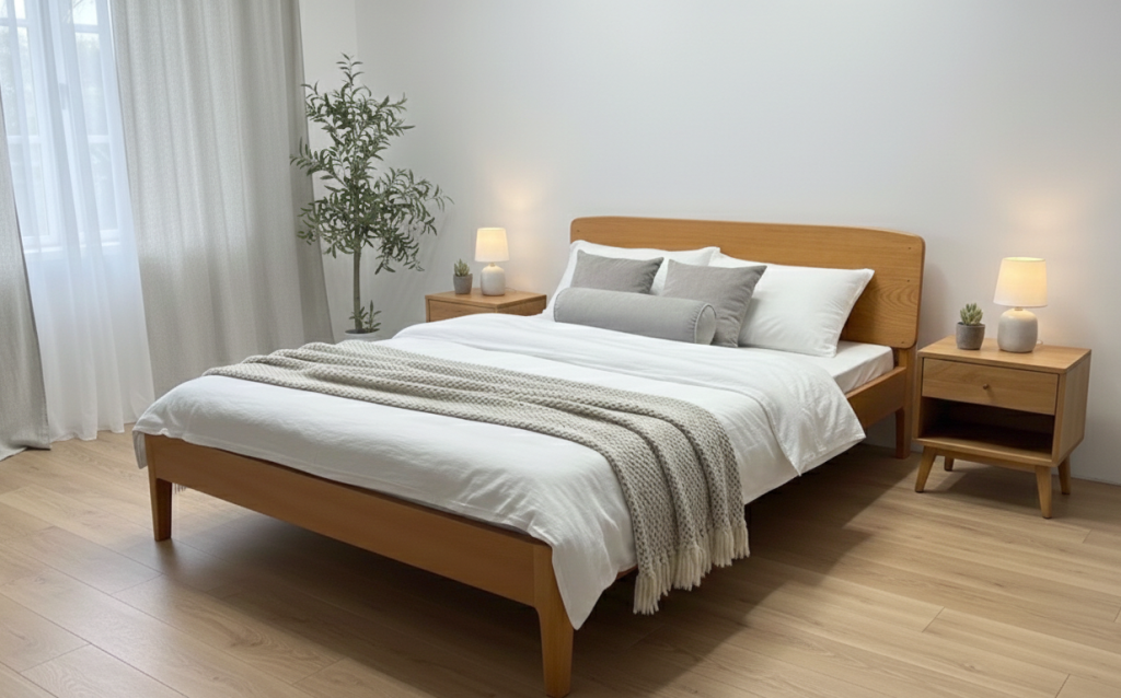 Giường Ngủ Tối Giản Mod Ash - GN0015 Xu Hướng Nội Thất Minimalism 2026