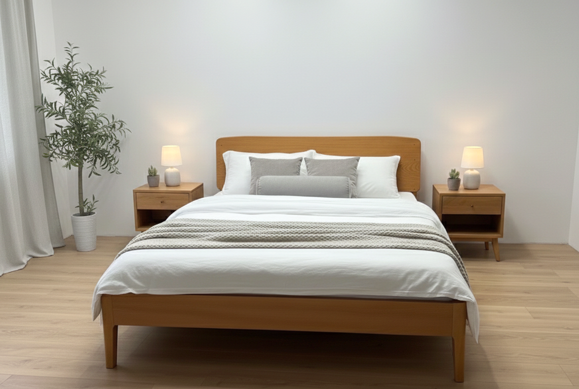 Giường Ngủ Tối Giản Mod Ash - GN0015 Xu Hướng Nội Thất Minimalism 2026