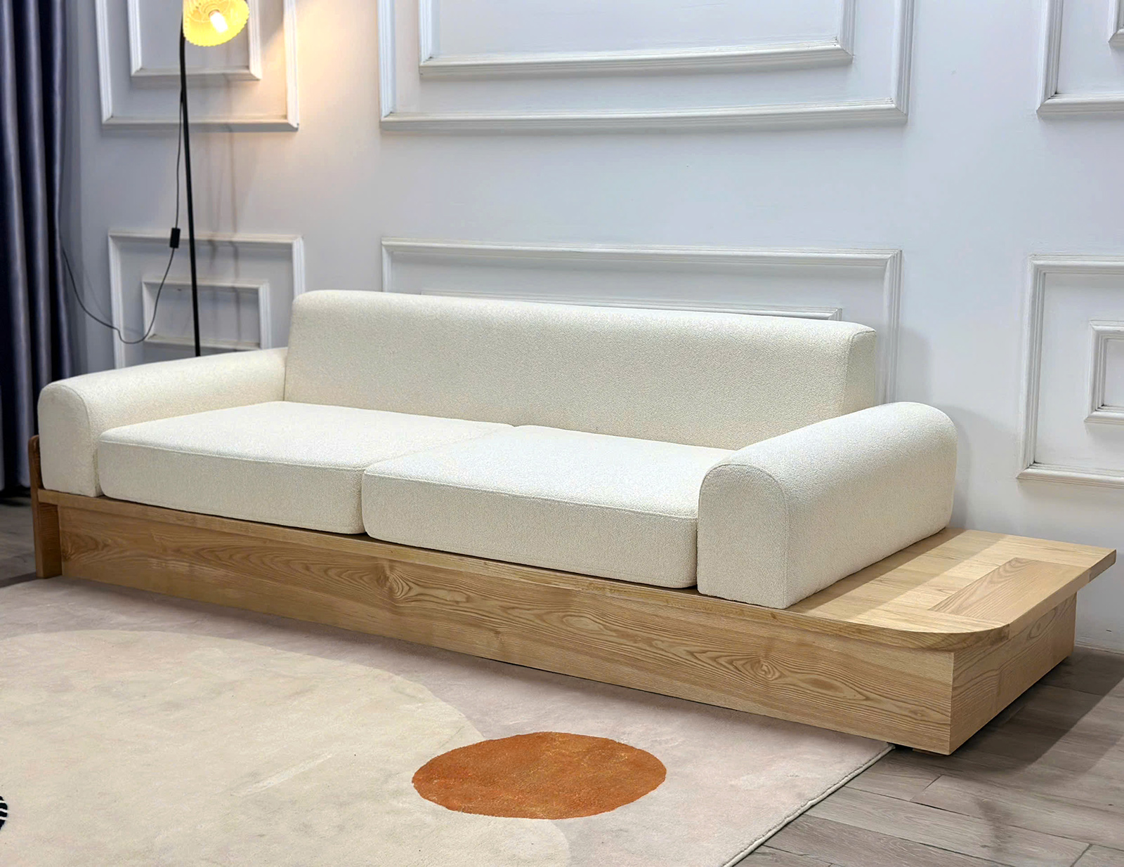 sofa-nara-phong-cach-toi-gian-sang-trong-agoo Sofa Nara đệm mút K43 bọc vải Cozy cao cấp dài 2m4